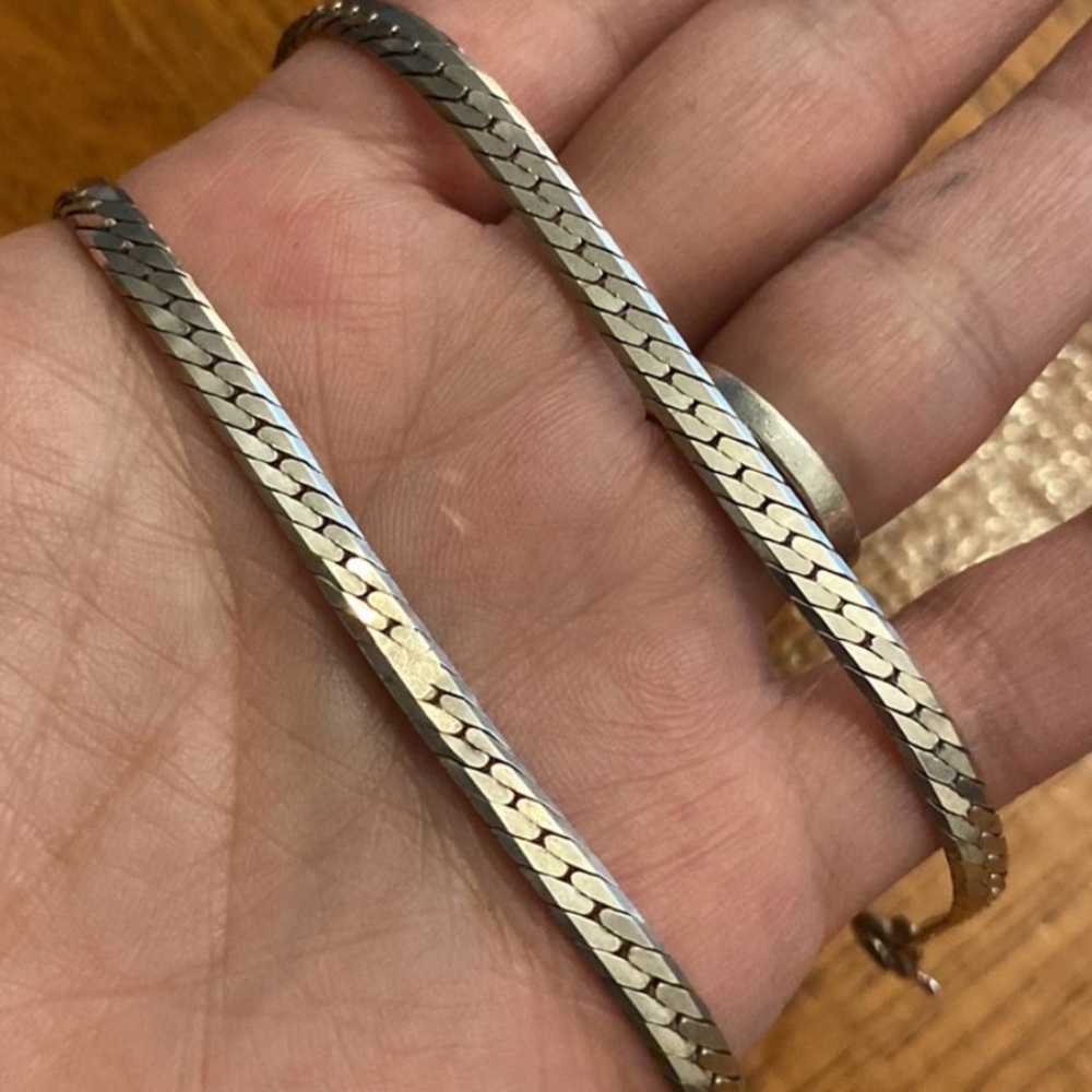 Sterling Silver Solid Serpentine Chain - image 3